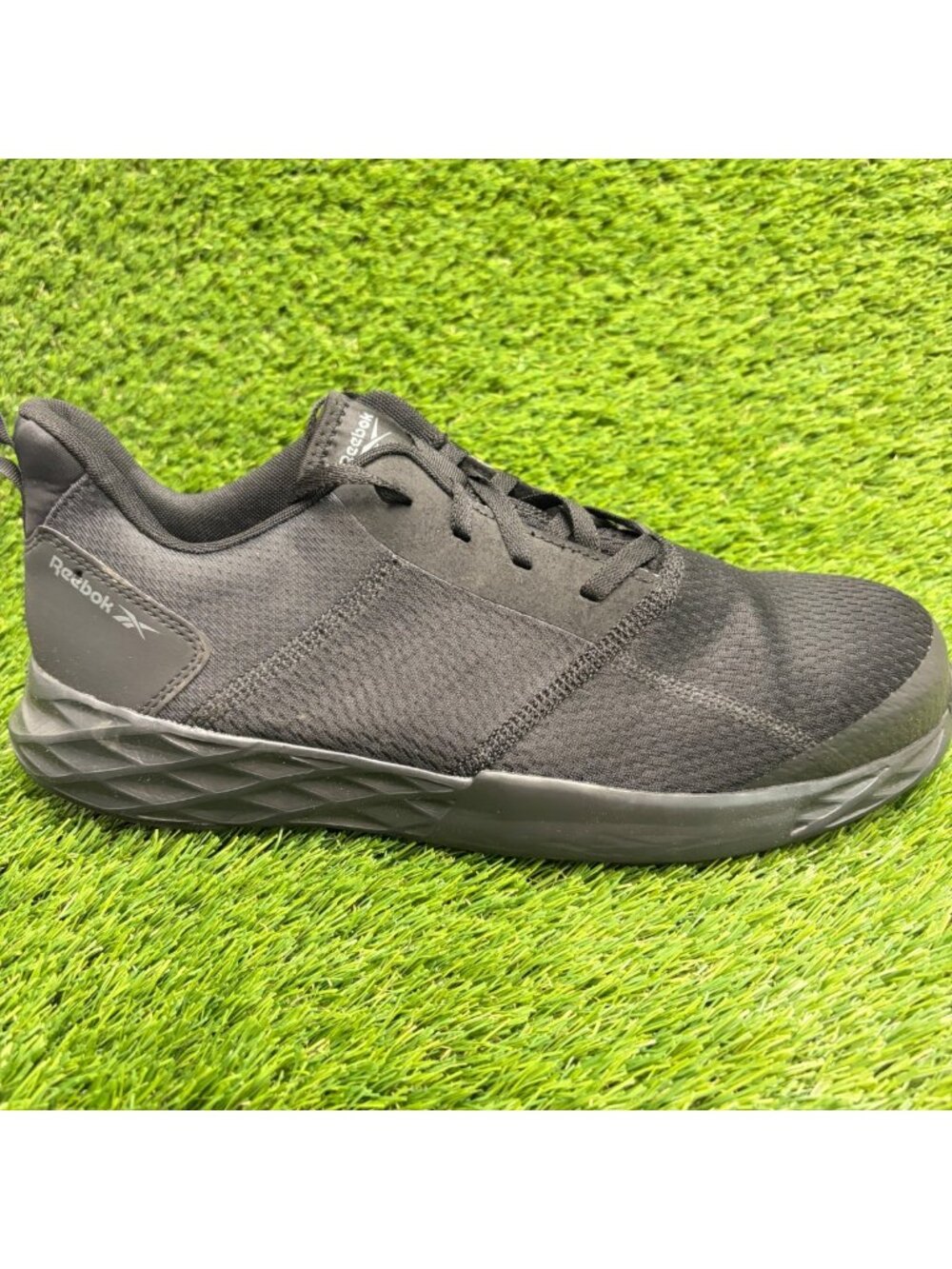 Reebok Astroride Strike SR Mens Size 13 Black Composite Toe Safety Work Shoes